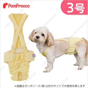 画像: 【お買い得】オス・メス兼用　サロペット付ケアパンツ　プレーン 3号